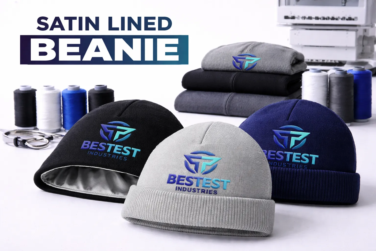Satin lined beanies