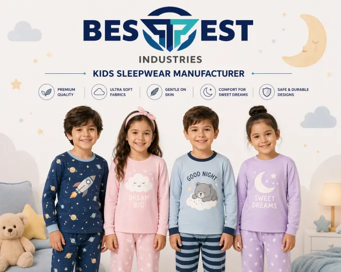 Bestest Industry Kids Sleepwear Manufacturer