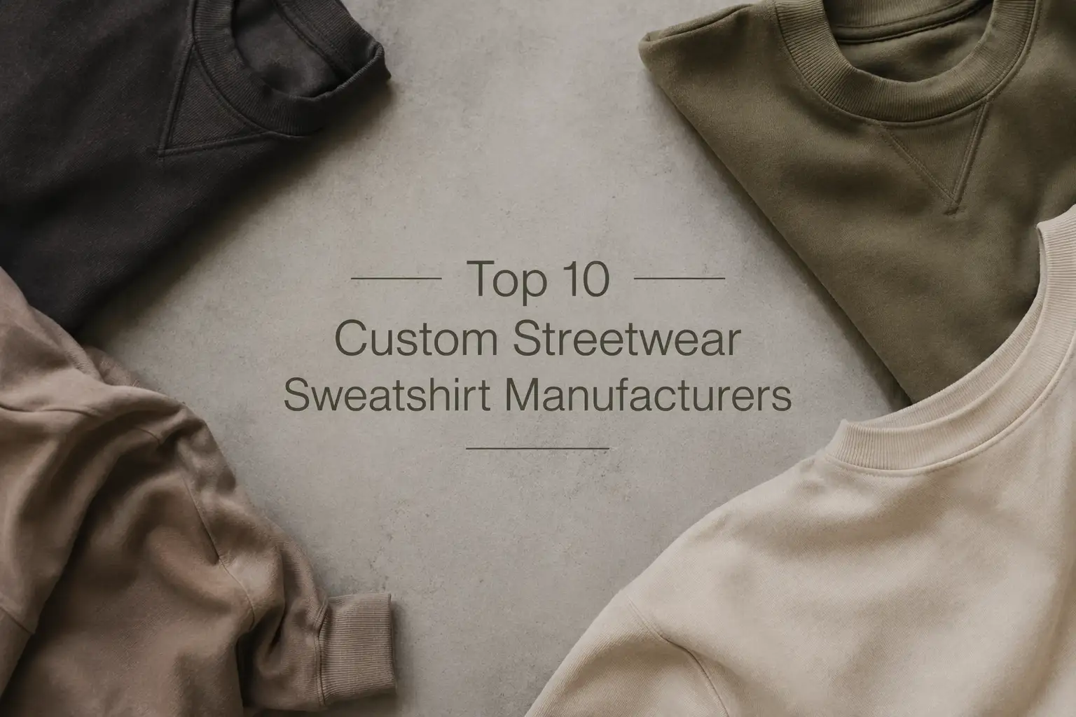 Streetwear Sweatshirt Manufacturers