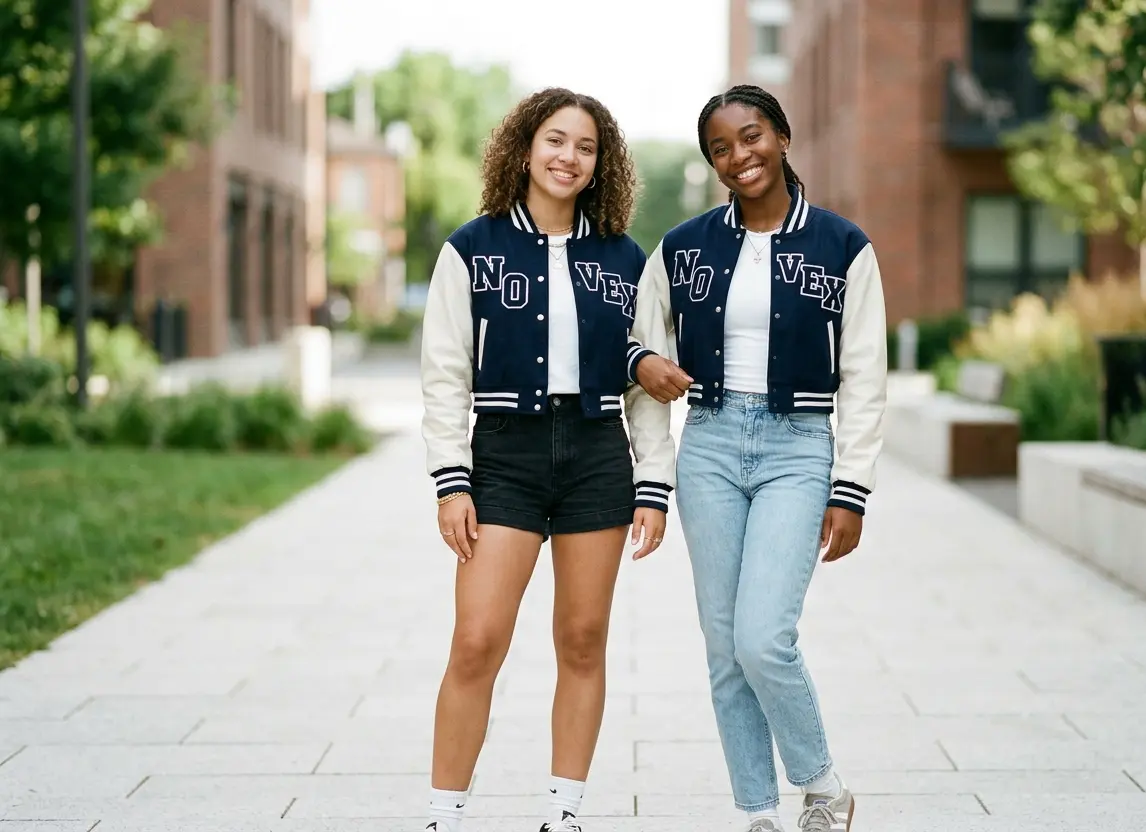 Cropped Varsity Jacket Manufacturing