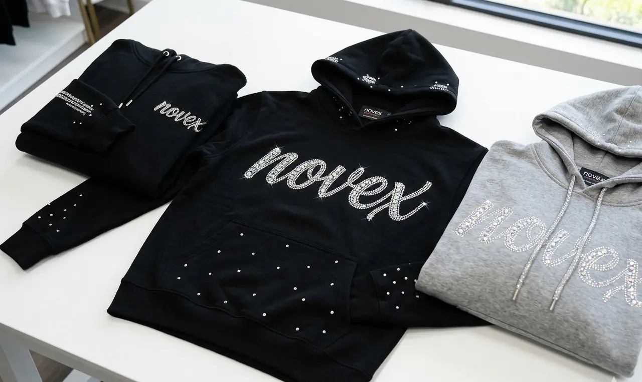 Custom Rhinestone Hoodie Manufacturing