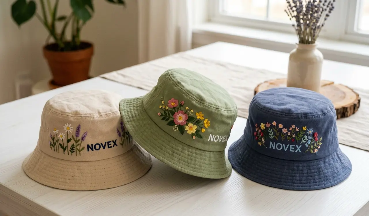 Embroidered Bucket Hat Production