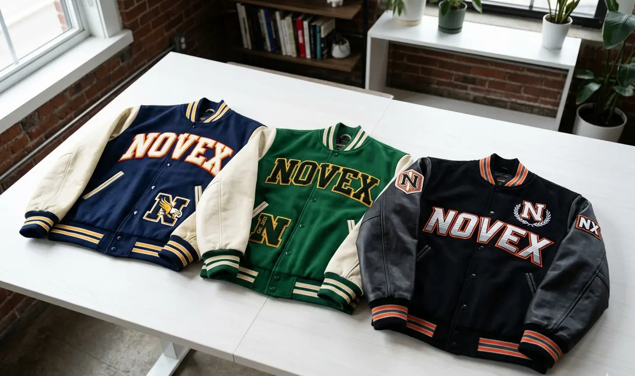 Embroidered Letterman Jacket Production