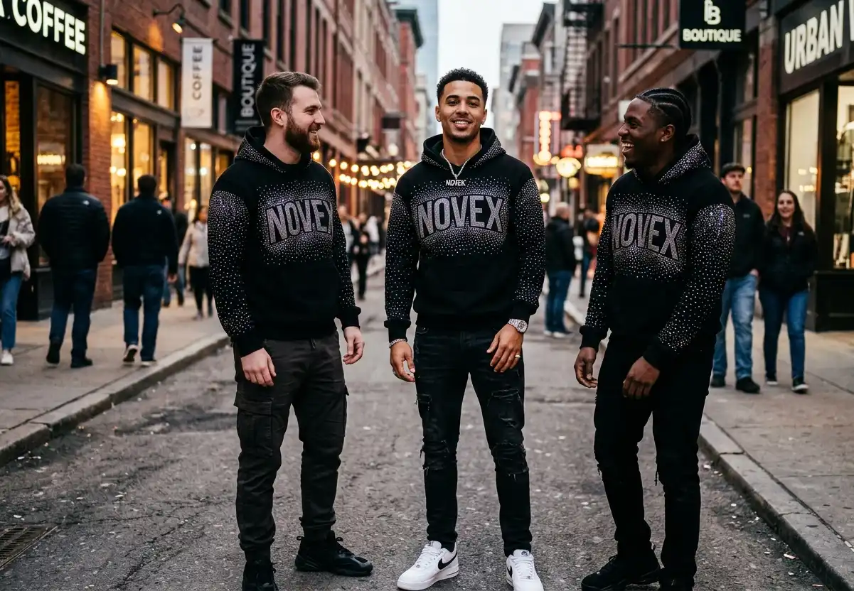 Men's Rhinestone Hoodie Manufacturer