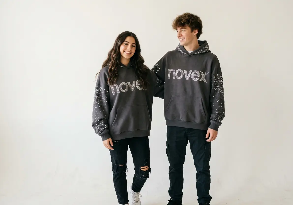 Oversized Rhinestone Hoodie Supplier