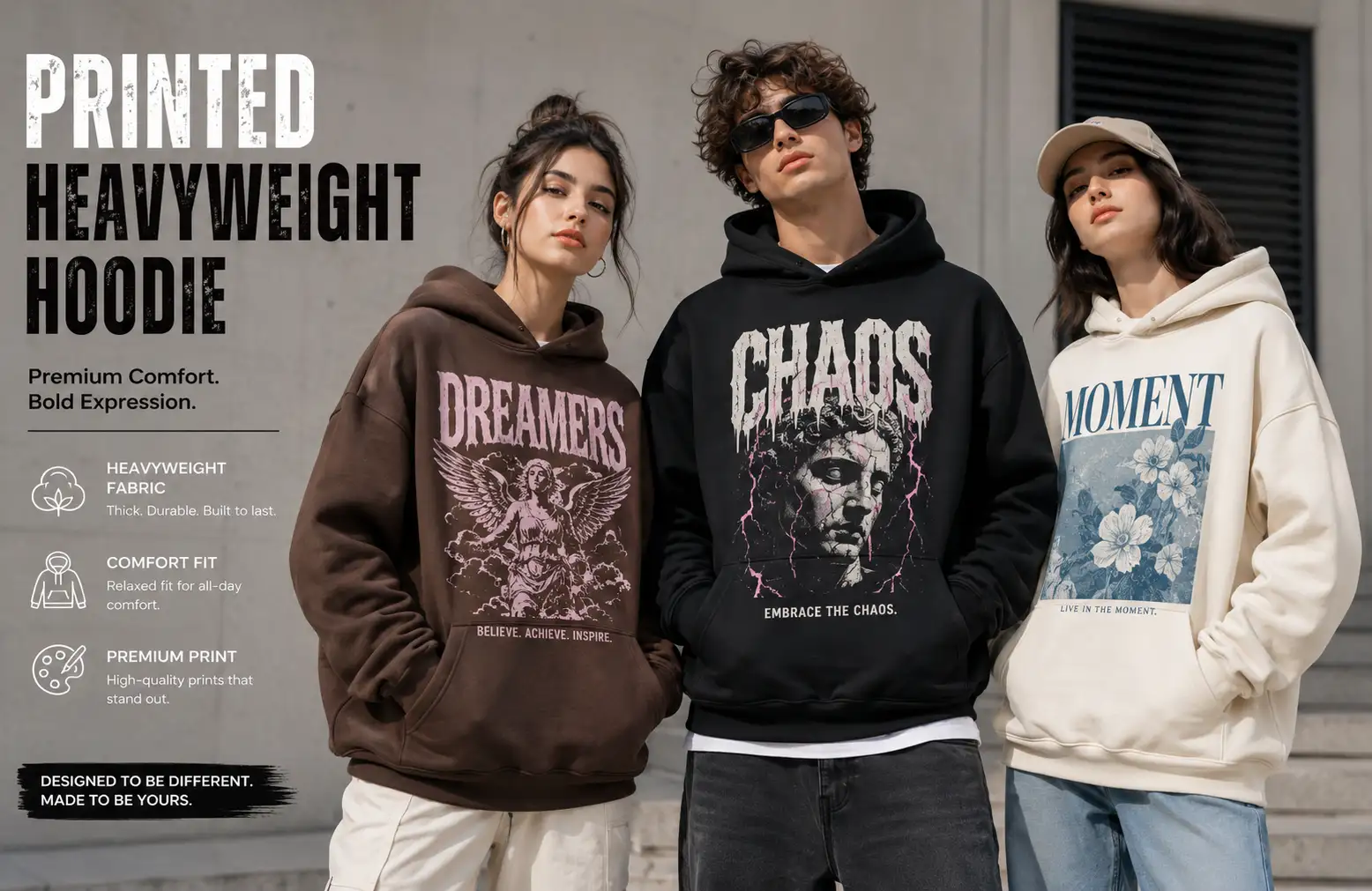 Printed Heavyweight Hoodie Manufacturer