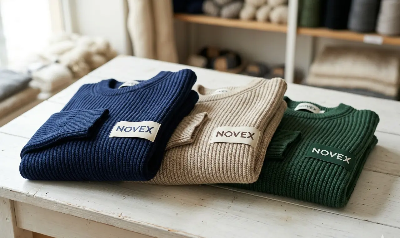Ribbed Knit Sweater Manufacturer