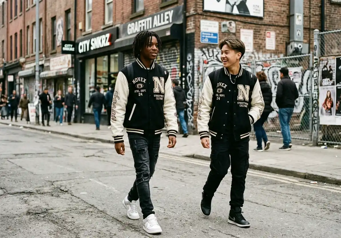 Streetwear Varsity Jacket Production