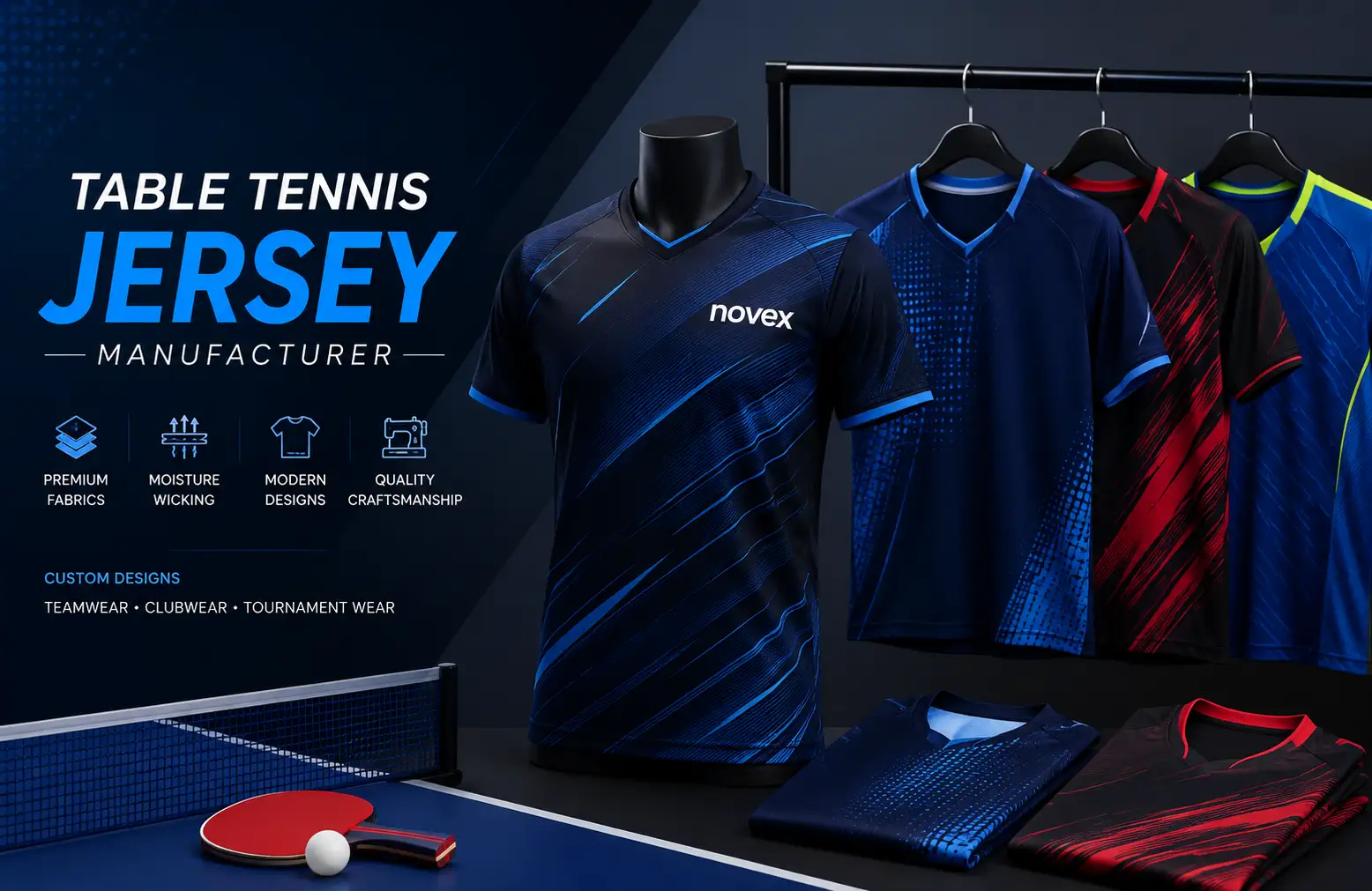 Table Tennis Jersey Manufacturer