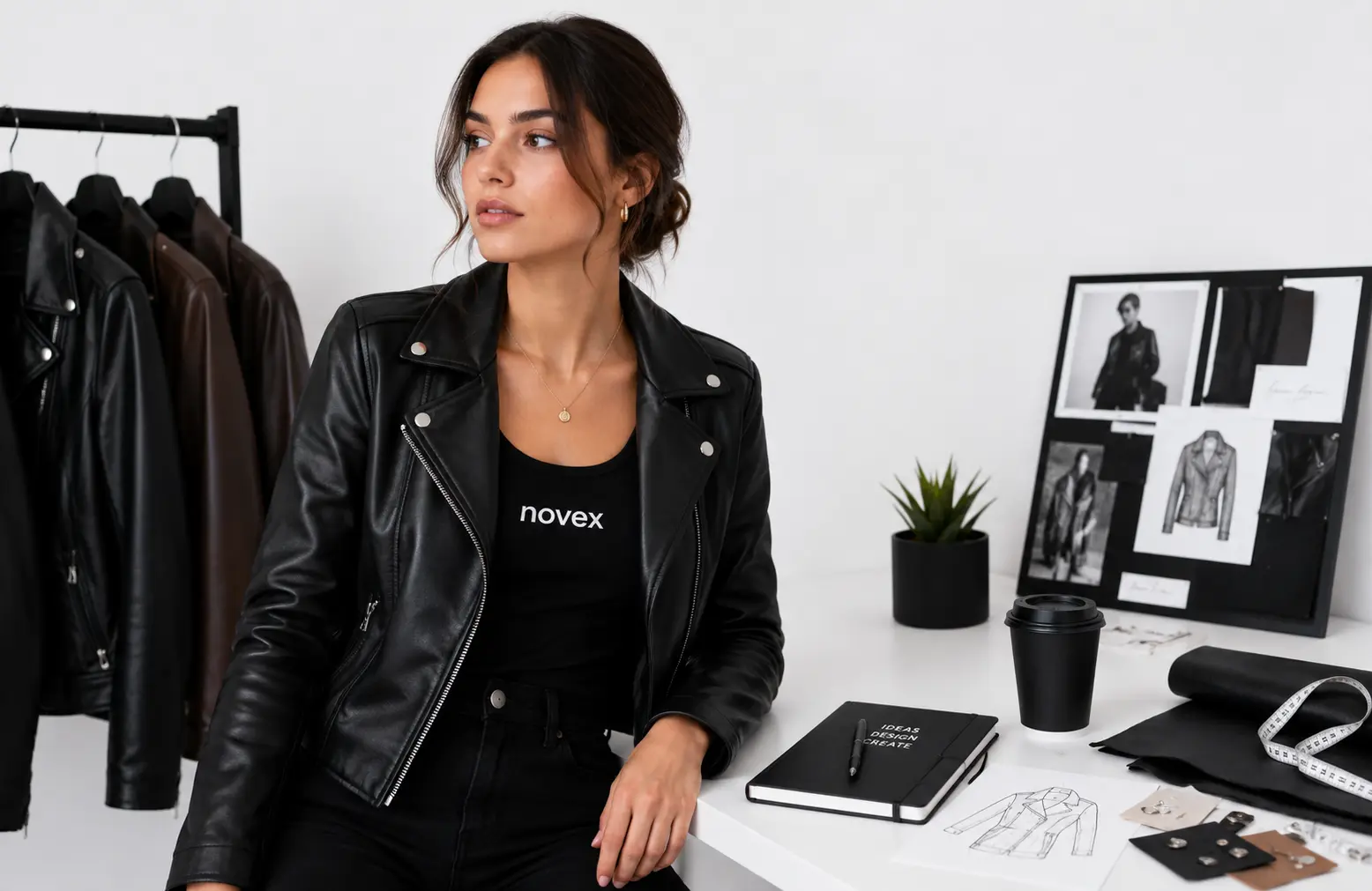 leather jacket women