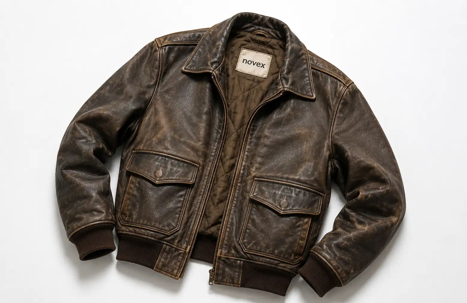 vintage leather jacket